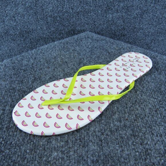 Lauren Conrad Honey Rainbow Women Flip Flop Sandal Shoe Yellow Synthetic Size 10 - Picture 1 of 8
